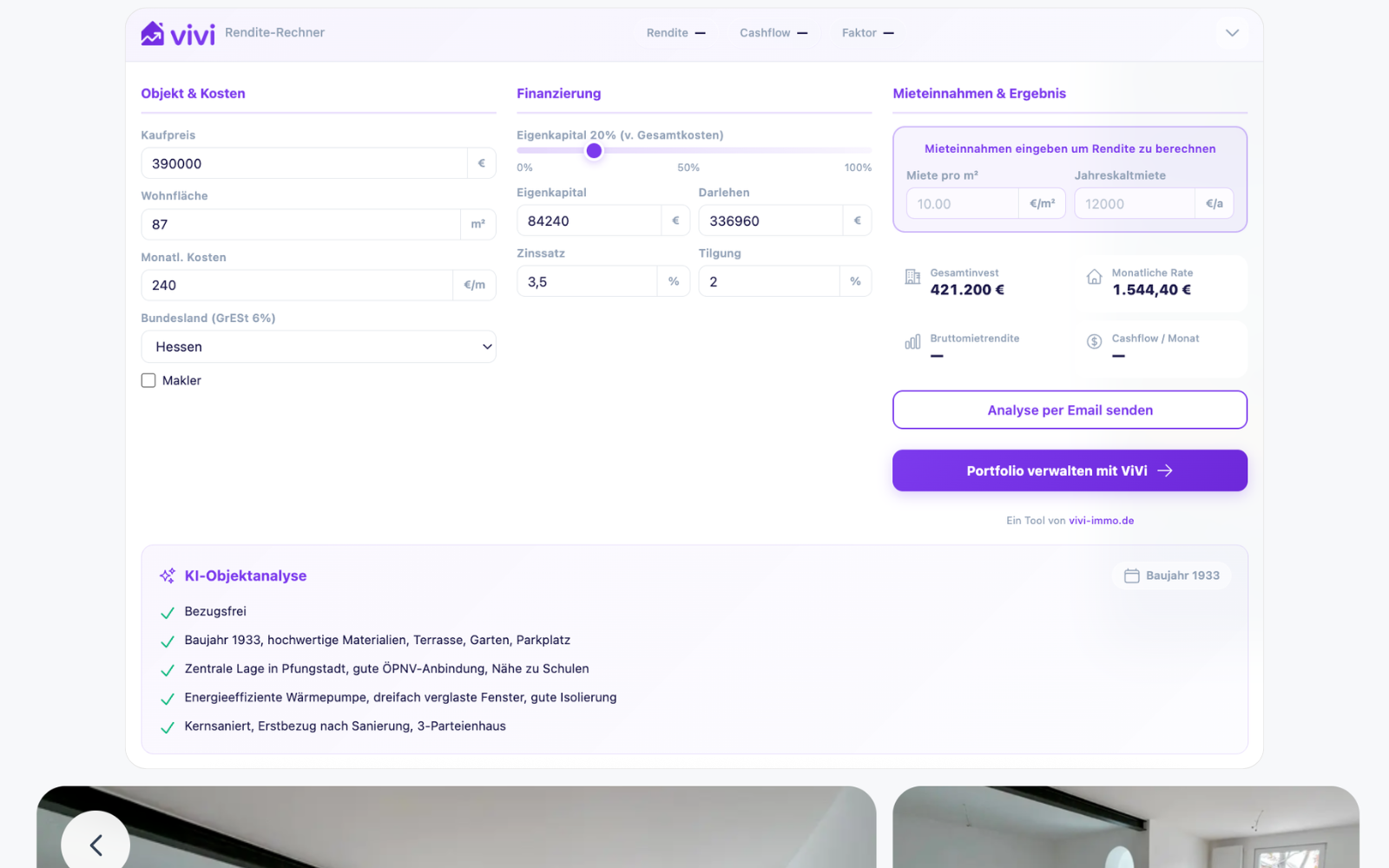 ViVi KI Objektanalyse